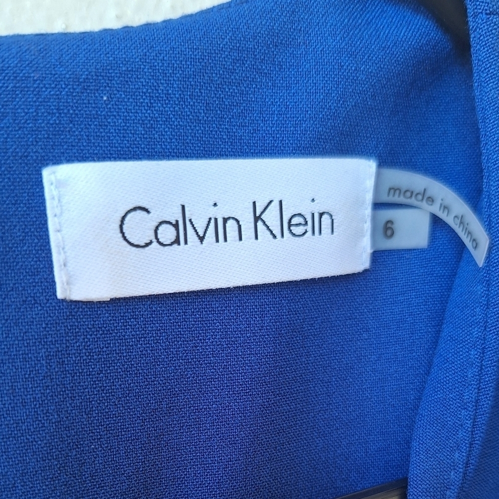 Calvin Klein Sleeveless Button Down Back Sheath Women's Dress Size 6 - Picture 6 of 6